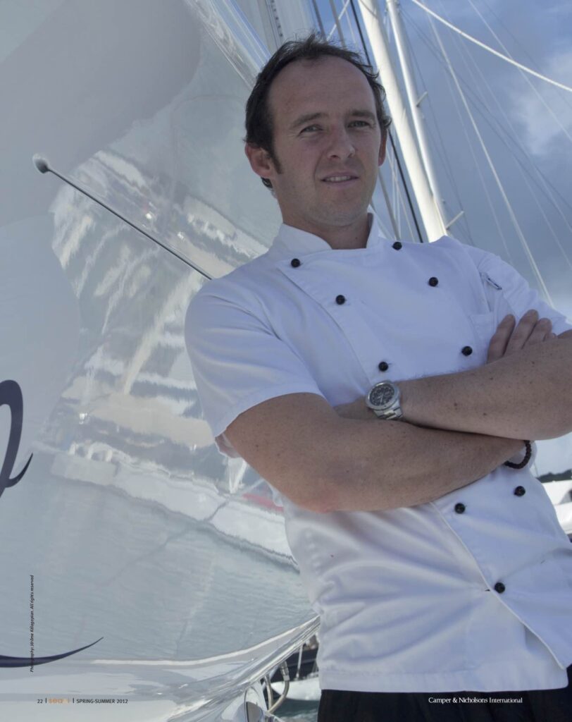 Yacht chef Nick Paterson